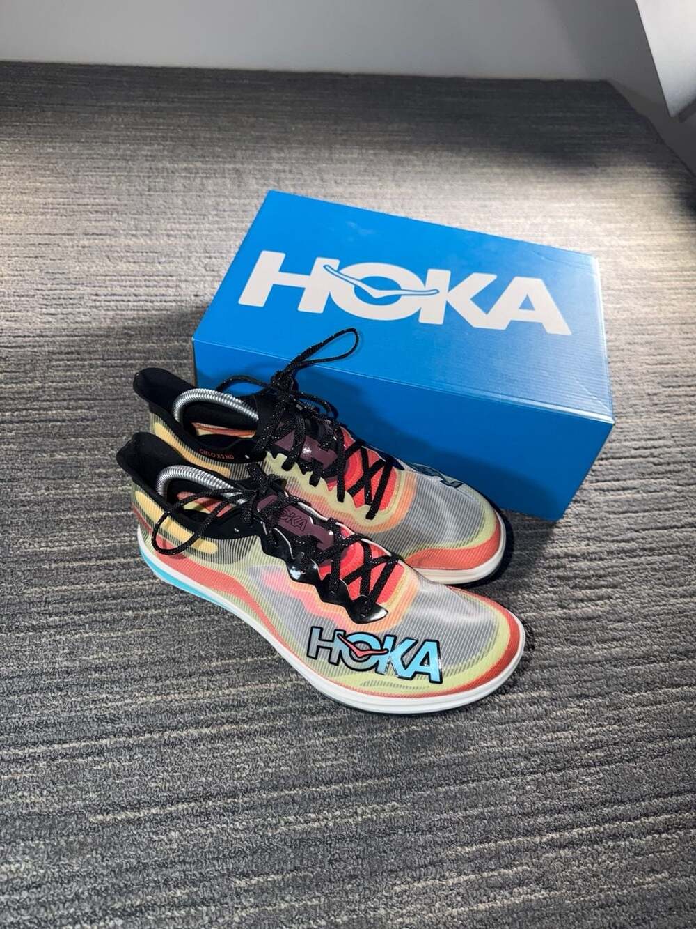 HOKA Cielo X 3 MD Track & Field Racing Spikes Black/Yuzu